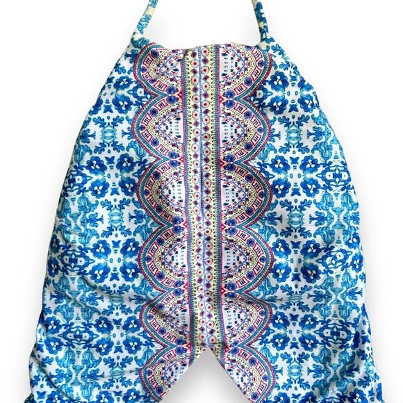 Nanette Lepore Seductress Seaside Tile Swimsuit Blue Size S - Picture 6 of 13